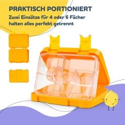 Junior Lunchbox 6 Fächer 21,3 X 15 X 4,5 Cm (BxHxT) BPA-frei -Küchengeräte Geschäft 10040339 de 0004 usp
