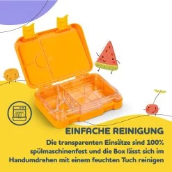 Junior Lunchbox 6 Fächer 21,3 X 15 X 4,5 Cm (BxHxT) BPA-frei -Küchengeräte Geschäft 10040339 de 0005 usp