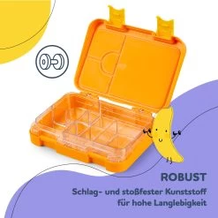 Junior Lunchbox 6 Fächer 21,3 X 15 X 4,5 Cm (BxHxT) BPA-frei -Küchengeräte Geschäft 10040339 de 0006 usp