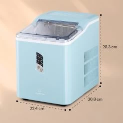 Albaron Eiswürfelmaschine Bullet-Eis 12 Kg / 24 H 1,5 Ltr. Display -Küchengeräte Geschäft 10040344 yy 0007 dimensions