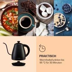 Garcon Wasserkocher 1L 2000W Warmhaltefunktion Schwanenhals Edelstahl -Küchengeräte Geschäft 10040347 de 0006 logo