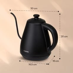 Garcon Wasserkocher 1L 2000W Warmhaltefunktion Schwanenhals Edelstahl -Küchengeräte Geschäft 10040347 yy 0007 dimensions