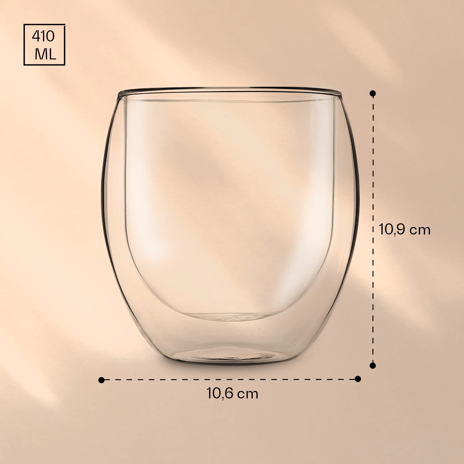 DUOS Jumbo Doppelwandiges Glas 410 Ml Thermofunktion Inkl. Edelstahl-Löffel 9 DUOS Jumbo Doppelwandiges Glas 410 Ml Thermofunktion Inkl. Edelstahl-Löffel – Bild 7