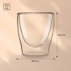 DUOS Doppelwandiges Glas 200 Ml Thermofunktion Inkl. Edelstahl-Löffel 15 DUOS Doppelwandiges Glas 200 Ml Thermofunktion Inkl. Edelstahl-Löffel -Küchengeräte Geschäft 10040401 yy 0007 logo