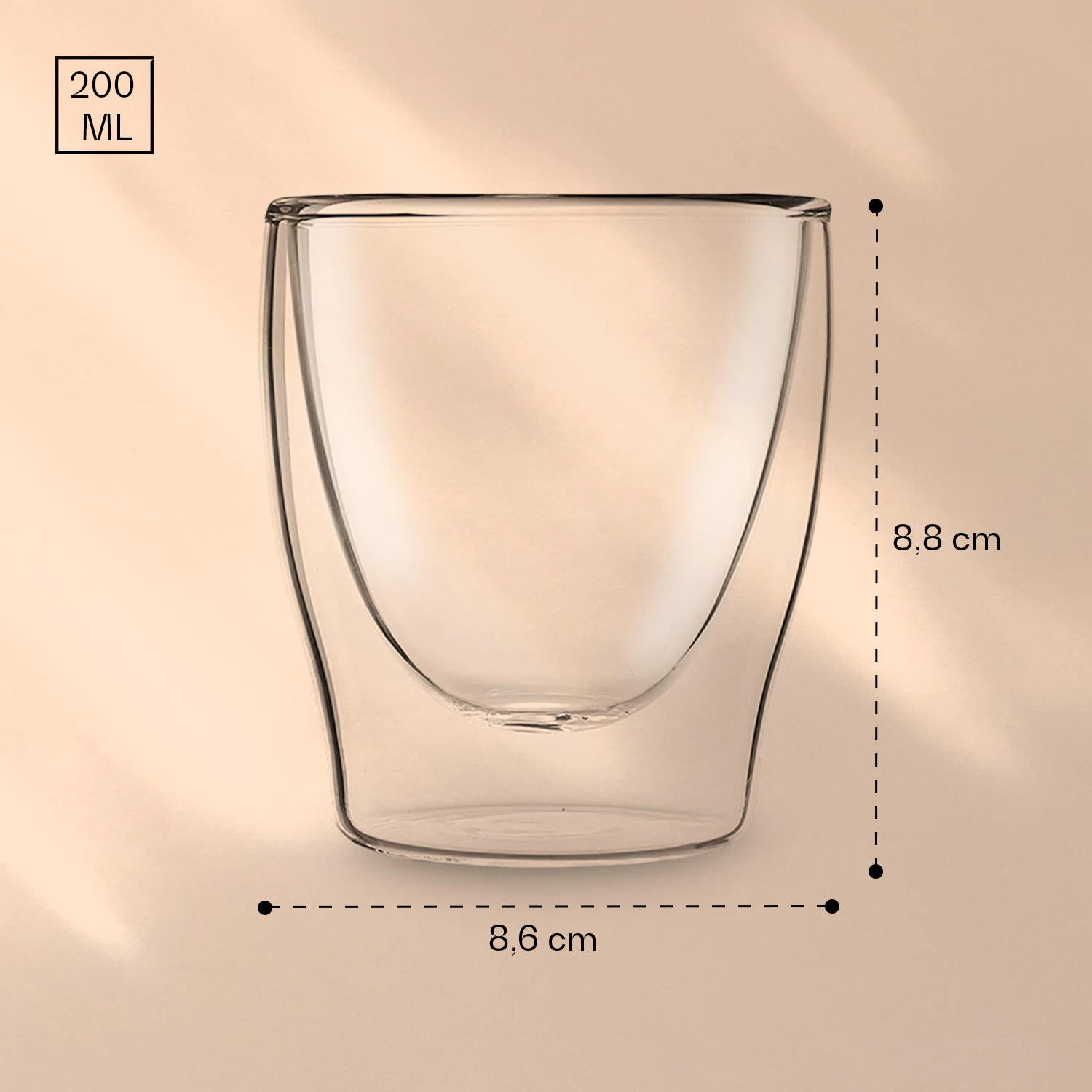DUOS Doppelwandiges Glas 200 Ml Thermofunktion Inkl. Edelstahl-Löffel 9 DUOS Doppelwandiges Glas 200 Ml Thermofunktion Inkl. Edelstahl-Löffel – Bild 7