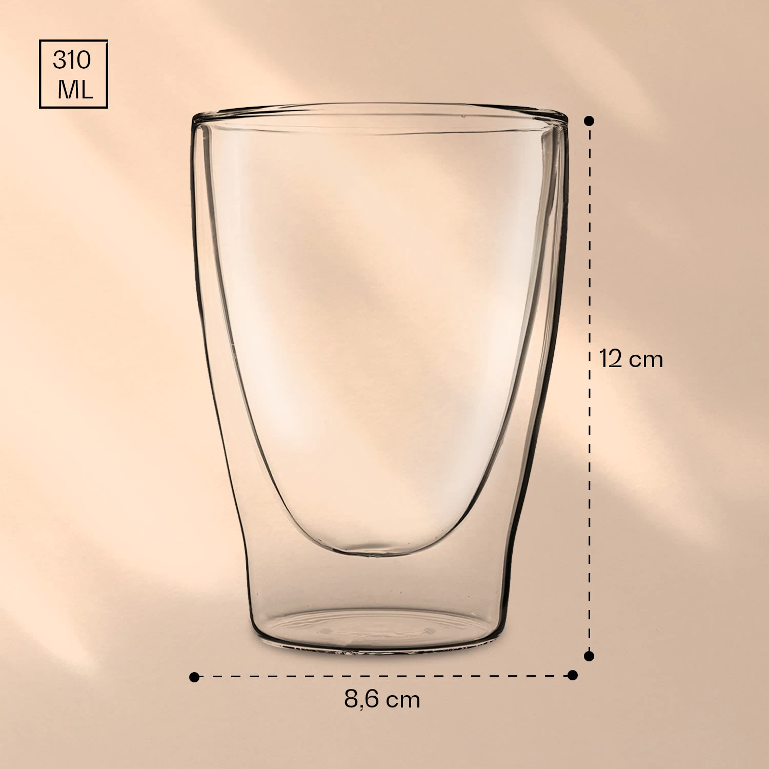 DUOS Doppelwandiges Glas 310 Ml Thermofunktion Inkl. Edelstahl-Löffel 9 DUOS Doppelwandiges Glas 310 Ml Thermofunktion Inkl. Edelstahl-Löffel – Bild 7
