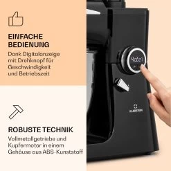 Renata Rossa Küchenmaschine 3-in-1 2000W 2,7PS 5Ltr Edelstahl BPA-frei 12 Renata Rossa Küchenmaschine 3-in-1 2000W 2,7PS 5Ltr Edelstahl BPA-frei -Küchengeräte Geschäft 10040500 de 0003 logo