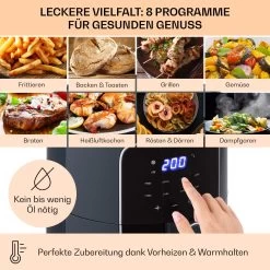 Crisp-Pro Heißluftfritteuse Air Fryer 1400W 3,5 Ltr 8 Programme Timer -Küchengeräte Geschäft 10040701 de 0003 logo