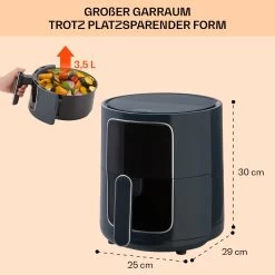 Crisp-Pro Heißluftfritteuse Air Fryer 1400W 3,5 Ltr 8 Programme Timer -Küchengeräte Geschäft 10040701 de 0006 logo