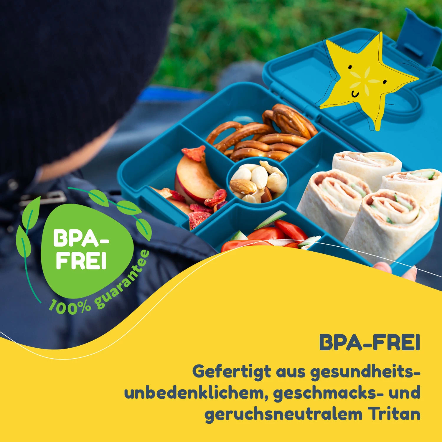 Schmatzfatz By Lite Lunchbox 6 Fächer 20,8x4,5x15 Cm BPA-frei Tritan 4 Schmatzfatz By Lite Lunchbox 6 Fächer 20,8x4,5x15 Cm BPA-frei Tritan – Bild 2