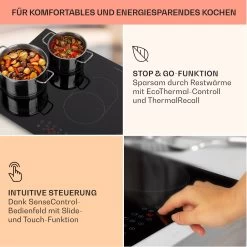 Virtuosa 5 Einbaukochfeld 5 Zonen 8500W Glaskeramik 13 Virtuosa 5 Einbaukochfeld 5 Zonen 8500W Glaskeramik -Küchengeräte Geschäft 10041117 de 0004 usp