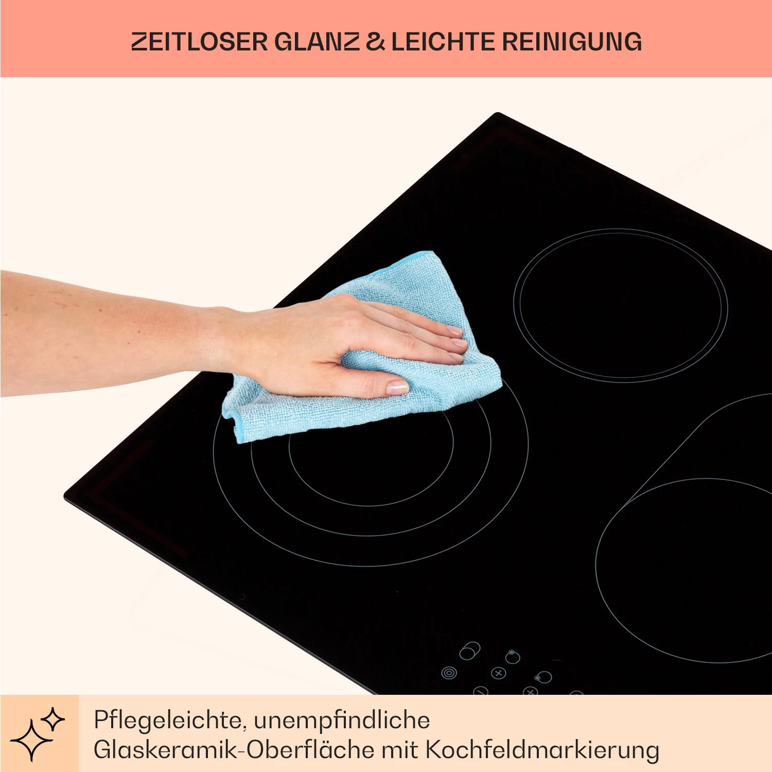 Virtuosa 5 Einbaukochfeld 5 Zonen 8500W Glaskeramik 9 Virtuosa 5 Einbaukochfeld 5 Zonen 8500W Glaskeramik – Bild 7