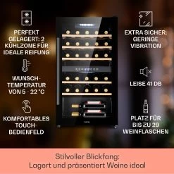 Barossa 29 Duo Weinkühlschrank 29 Fl 80 Ltr 2 Zonen Drucktasten 10 Barossa 29 Duo Weinkühlschrank 29 Fl 80 Ltr 2 Zonen Drucktasten -Küchengeräte Geschäft 10041124 de 0002 usp