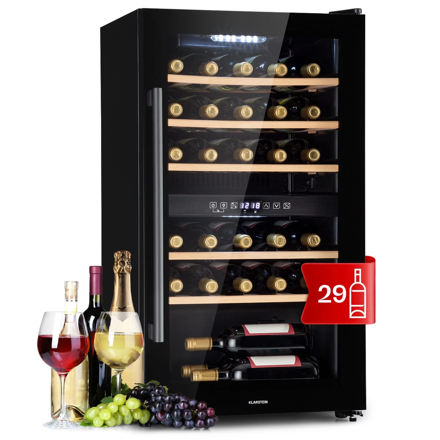 Barossa 29 Duo Weinkühlschrank 29 Fl 80 Ltr 2 Zonen Drucktasten 3 Barossa 29 Duo Weinkühlschrank 29 Fl 80 Ltr 2 Zonen Drucktasten
