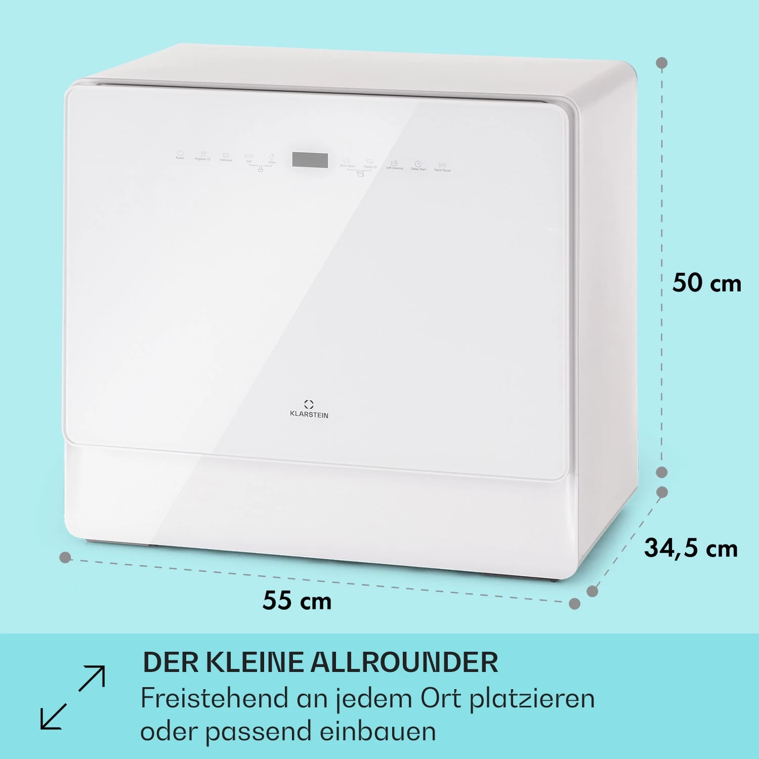 Emerald 5 Slim Geschirrspüler Freistehend 7 Programme Touch-Control 7 Emerald 5 Slim Geschirrspüler Freistehend 7 Programme Touch-Control – Bild 5