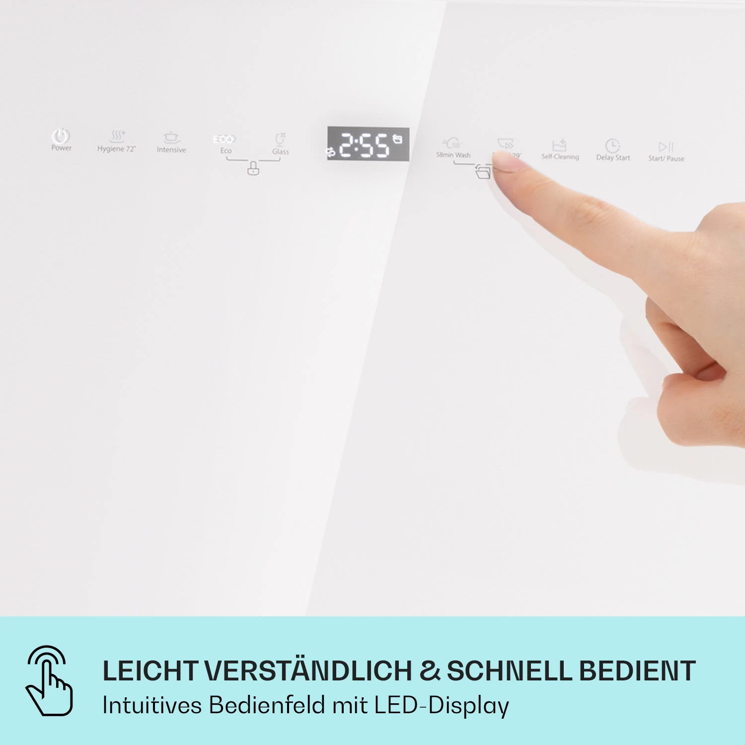 Emerald 5 Slim Geschirrspüler Freistehend 7 Programme Touch-Control 8 Emerald 5 Slim Geschirrspüler Freistehend 7 Programme Touch-Control – Bild 6