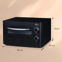 Arezzo Pizza-Ofen Herausnehmbarer Pizza-Stein Stahlgehäuse 1770 W 160 - 400 °C -Küchengeräte Geschäft 10041186 yy 0006 dimensions