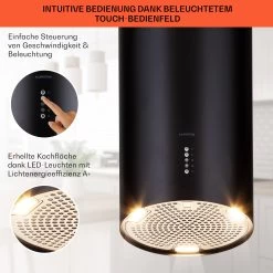 Bolea Inselabzugshaube Ø38cm Ab-/Umluft 600m³/h LED Inkl. Aktivkohlefilter -Küchengeräte Geschäft 10041223 de 0004 usp