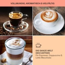 BellaVita Kaffeemaschine 3-in-1 1450 W 20 Bar Milchschäumer -Küchengeräte Geschäft 10041240 de 0007 usp