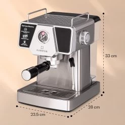 Libeica Espressomaschine 19 Bar Ca. 10 Tassen 1,8 Liter Milchschaum 17 Libeica Espressomaschine 19 Bar Ca. 10 Tassen 1,8 Liter Milchschaum -Küchengeräte Geschäft 10041253 yy 0008 dimensions