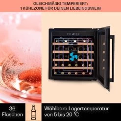 Vinsider 36 Built-In Uno Einbau-Weinkühlschrank 36 Flaschen 92 Ltr Edelstahl -Küchengeräte Geschäft 10041286 de 0003 usp
