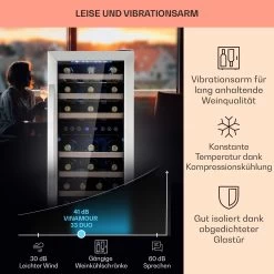 Vinamour 33 Duo Weinkühlschrank 2 Zonen 89 L / 33 Flaschen 5-18°C Touch 13 Vinamour 33 Duo Weinkühlschrank 2 Zonen 89 L / 33 Flaschen 5-18°C Touch -Küchengeräte Geschäft 10041311 de 0004 logo