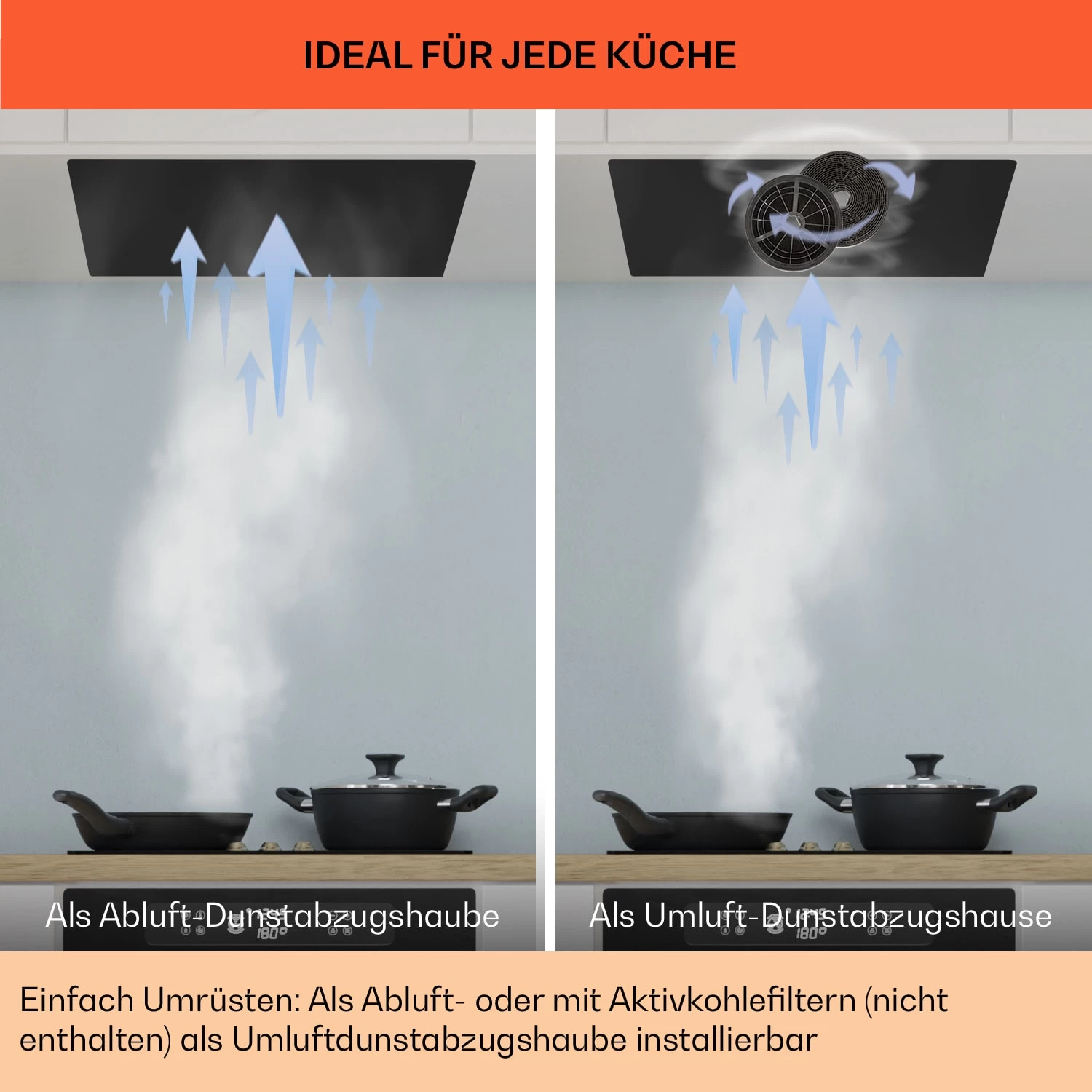 Camila Dunstabzugshaube Einbau 52 Cm 397 M³/h LED Touch Edelstahl 9 Camila Dunstabzugshaube Einbau 52 Cm 397 M³/h LED Touch Edelstahl – Bild 7