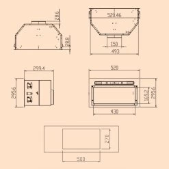 Camila Dunstabzugshaube Einbau 52 Cm 397 M³/h LED Touch Edelstahl 20 Camila Dunstabzugshaube Einbau 52 Cm 397 M³/h LED Touch Edelstahl -Küchengeräte Geschäft 10041344 yy 0011 dimensions