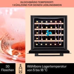 Vinsider 30 Built-In Uno Einbau-Weinkühlschrank 30 Flaschen 77 Ltr Edelstahl -Küchengeräte Geschäft 10041357 de 0003 usp
