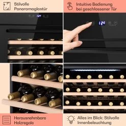 Vinsider 30 Built-In Uno Einbau-Weinkühlschrank 30 Flaschen 77 Ltr Edelstahl -Küchengeräte Geschäft 10041357 de 0005 usp