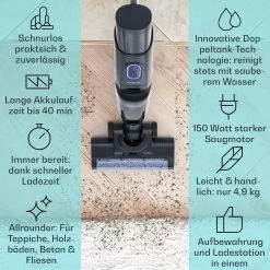 Caswell Plus Nass-/Trockensauger Kabellos Akkubetrieben LED-Display -Küchengeräte Geschäft 10041383 de 0002 usp