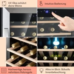 Vinamour 32 Uno Weinkühlschrank 1 Zone 95 L / 36 Flaschen 4-18°C Touch -Küchengeräte Geschäft 10041393 de 0005 usp
