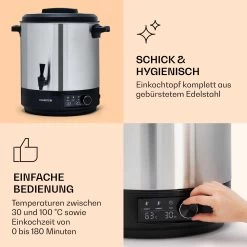 Abbey 25 Einkochautomat Getränkespender 25L 100°C 180min Edelstahl -Küchengeräte Geschäft 10041838 de 0004 logo