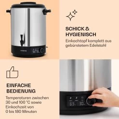 Abbey 40 Einkochautomat Getränkespender 40L 100°C 180min Edelstahl 13 Abbey 40 Einkochautomat Getränkespender 40L 100°C 180min Edelstahl -Küchengeräte Geschäft 10041839 de 0004 logo