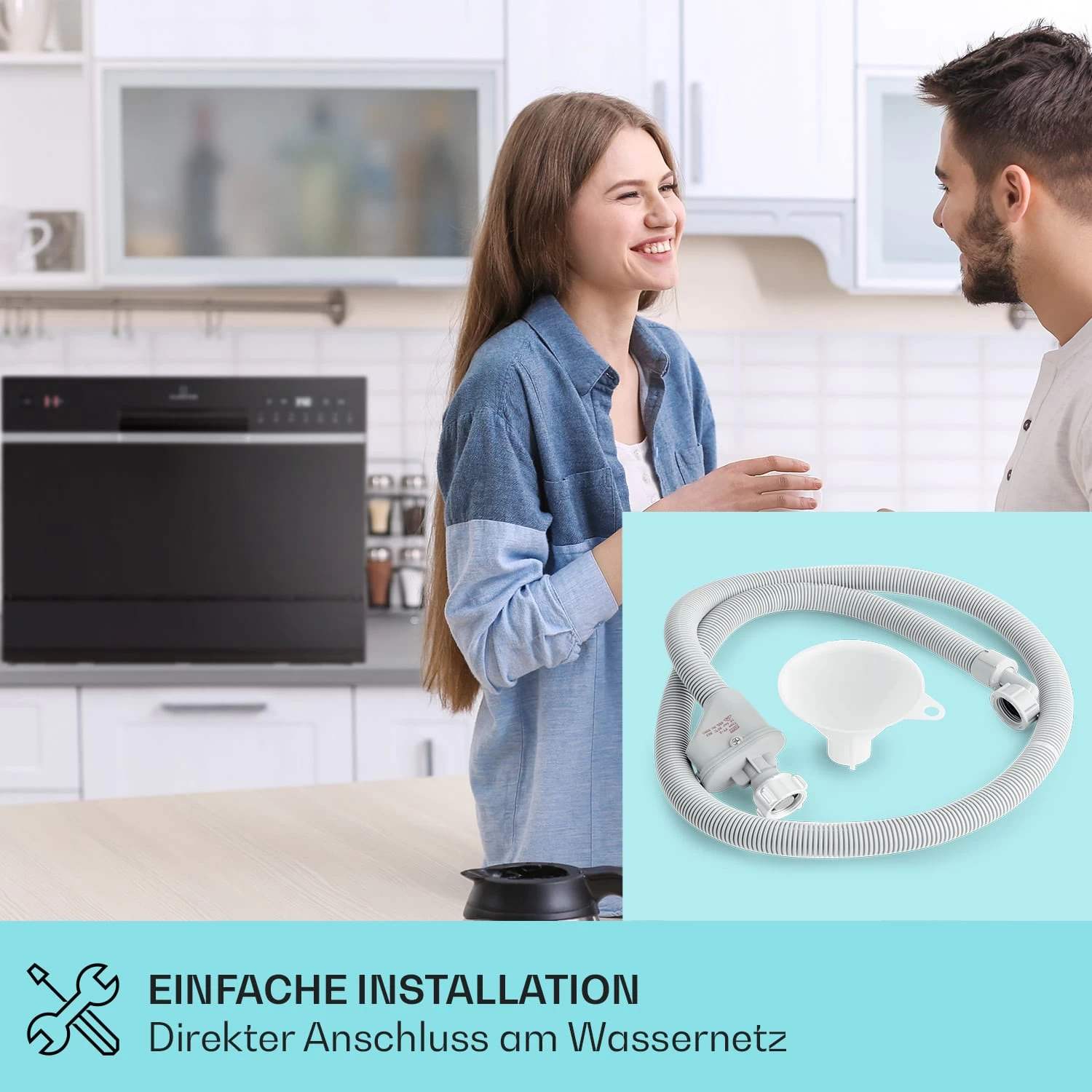 Amazonia 6 Smart Geschirrspüler App-Steuerung Freistehend 1380W 6 Amazonia 6 Smart Geschirrspüler App-Steuerung Freistehend 1380W – Bild 4