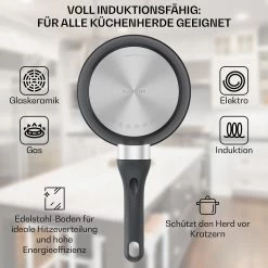 Noto Endurance Kasserolle Ø16cm Geschmiedetes Aluminium Induktion Antihaft 13 Noto Endurance Kasserolle Ø16cm Geschmiedetes Aluminium Induktion Antihaft -Küchengeräte Geschäft 10045005 de 0004 usp