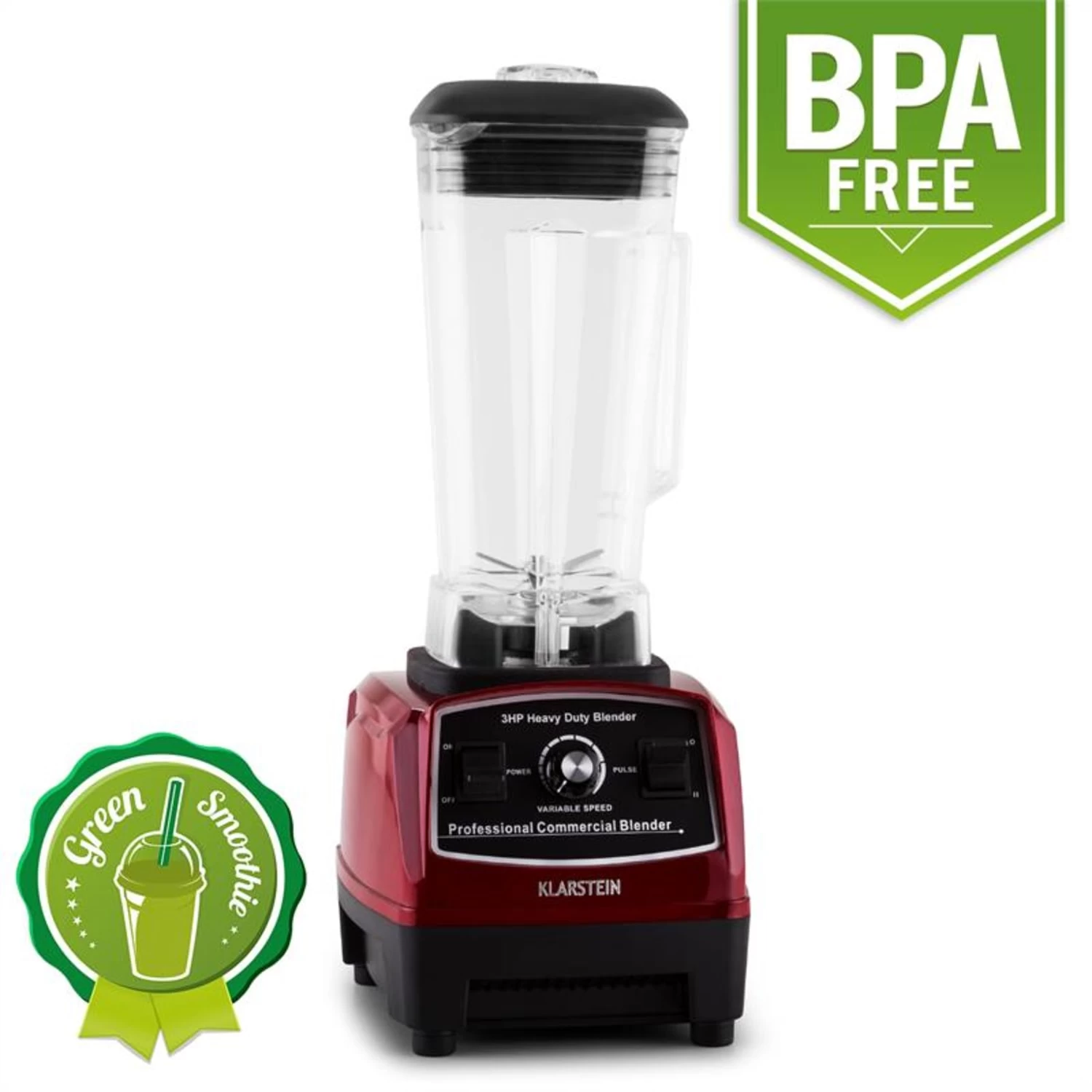 Herakles 2G Standmixer Rot Mit Cover 1200W 1,6 PS 2 Liter BPA-frei 4 Herakles 2G Standmixer Rot Mit Cover 1200W 1,6 PS 2 Liter BPA-frei – Bild 2