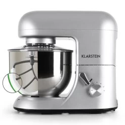 Bella Argentea Komplettset Küchenmaschine + Zusatzschüssel Silber -Küchengeräte Geschäft 60001830 yy 0003 detail Klarstein Bella Argentea Kuechenmaschine reedit