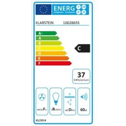 Lorea 60 Dunstabzugshaube Inklusive 2 X Aktivkohlefilter Schwarz -Küchengeräte Geschäft 60002201 energy label