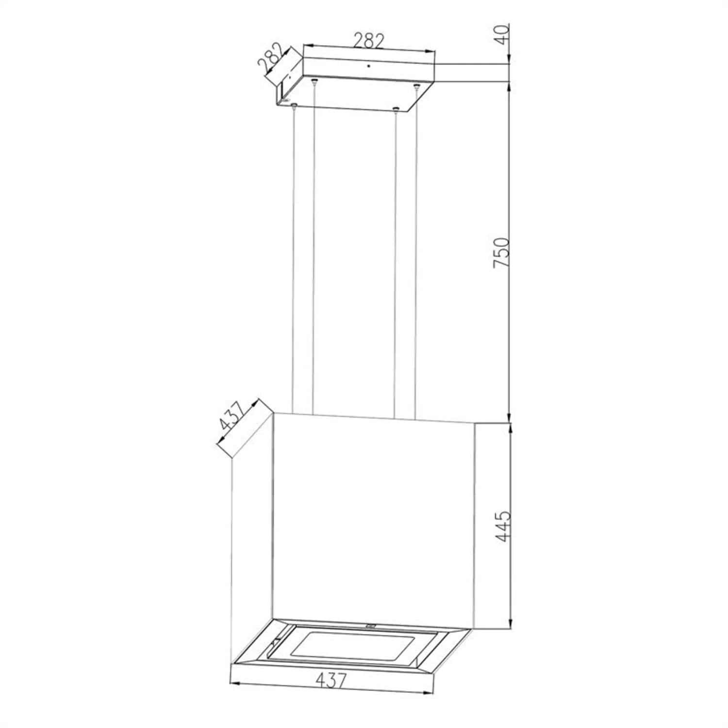 Kronleuchter Dunstabzugshaube Umluftset Aktivkohlefilter Weiß 10 Kronleuchter Dunstabzugshaube Umluftset Aktivkohlefilter Weiß – Bild 8