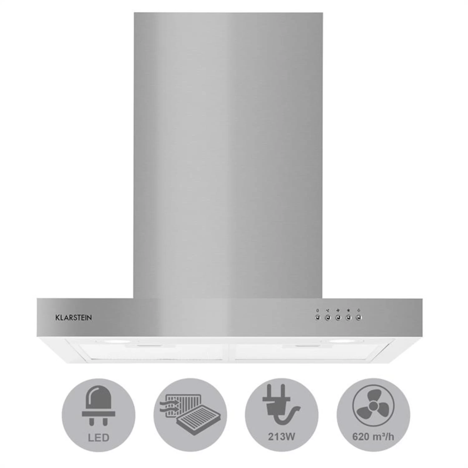 Zarah Dunstabzugshaube 60cm Umluftset 620 M³/h Aktivkohlefilter 6 Zarah Dunstabzugshaube 60cm Umluftset 620 M³/h Aktivkohlefilter – Bild 4