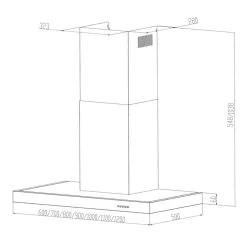 Zarah Dunstabzugshaube 60cm Umluftset 620 M³/h Aktivkohlefilter 15 Zarah Dunstabzugshaube 60cm Umluftset 620 M³/h Aktivkohlefilter -Küchengeräte Geschäft 60002280 yy 0008 titel klarstein measurements