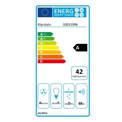 Remy Dunstabzugshaube Umluftset 90cm 230W 620m³/h Schwarz -Küchengeräte Geschäft 60002322 energy label