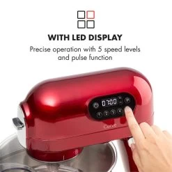 Curve Plus Küchenmaschinen-Set | 5l | 4-in-1 Fleischwolf | Rot -Küchengeräte Geschäft 60002329 yy 0005 logo Klarstein Curve Plus Kuechenmaschinen Set rot