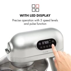 Curve Plus Küchenmaschinen-Set | 5l | 4-in-1 Fleischwolf | Silber 16 Curve Plus Küchenmaschinen-Set | 5l | 4-in-1 Fleischwolf | Silber -Küchengeräte Geschäft 60002330 yy 0005 logo Klarstein Curve Plus Kuechenmaschinen Set silber