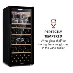 Barossa 102 Duo Weinkühlschrank-Set 2 Zonen 102 Fl. Weinglasregal 14 Barossa 102 Duo Weinkühlschrank-Set 2 Zonen 102 Fl. Weinglasregal -Küchengeräte Geschäft 60002419 yy 0009 logo Klarstein Barossa 102D Weinglas Regal Echtholz