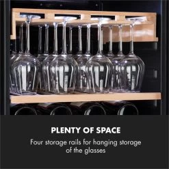 Barossa 102 Duo Weinkühlschrank-Set 2 Zonen 102 Fl. Weinglasregal 15 Barossa 102 Duo Weinkühlschrank-Set 2 Zonen 102 Fl. Weinglasregal -Küchengeräte Geschäft 60002419 yy 0010 logo Klarstein Barossa 102D Weinglas Regal Echtholz