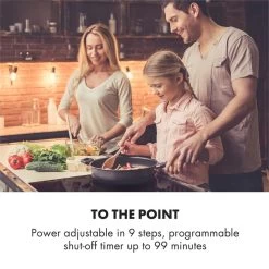 Kalahari Delicatessa Einbau-Ofen-Set Induktion 7000W 68Ltr Schwarz Edelstahl -Küchengeräte Geschäft 60002585 yy 0007 logo Klarstein Delicatessa 60 Einbaukochfeld schwarz