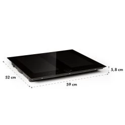 Kalahari Delicatessa Einbau-Ofen-Set Induktion 7000W 68Ltr Schwarz Edelstahl -Küchengeräte Geschäft 60002585 yy 0012 logo Klarstein Delicatessa 60 Einbaukochfeld schwarz