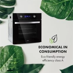 Gusteau Delicatessa Einbau-Ofen-Set Induktion 7000W Schwarz Edelstahl -Küchengeräte Geschäft 60002594 yy 0006 logo Klarstein Gusteau Elektrischer Einbaubackofen schwarz